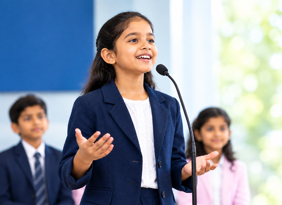 Public Speaking for Kids at RollyPolly Kids, Calicut